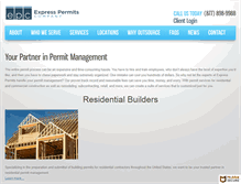 Tablet Screenshot of expresspermits.net